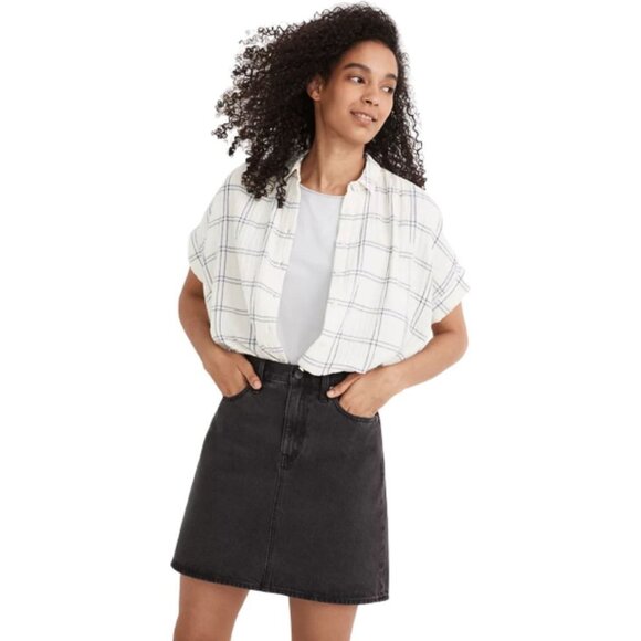 Madewell Dresses & Skirts - Madewell Rigid Denim High-Waist Straight Jean Mini Skirt Berridge Wash Cotton 30